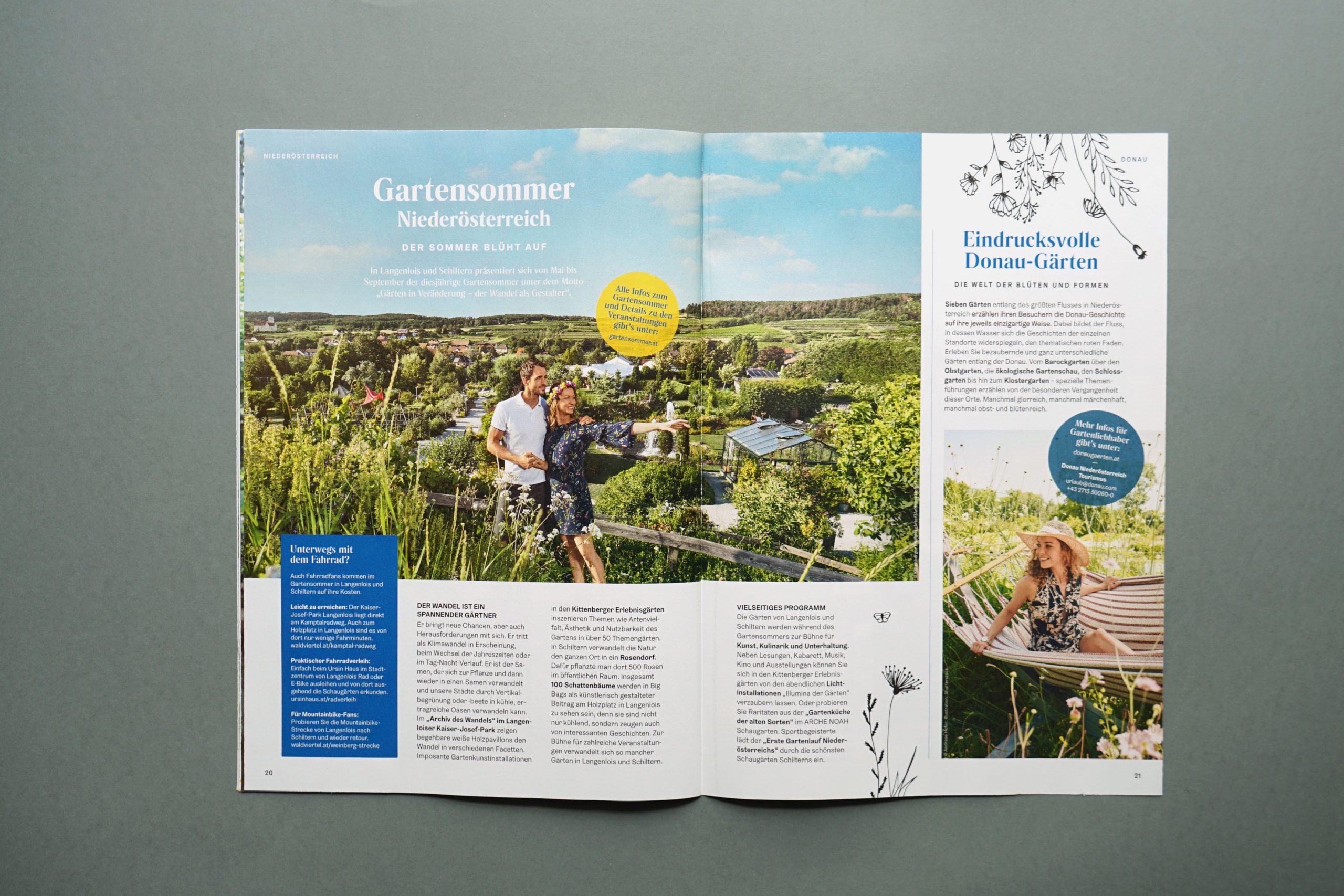 Niederösterreich Werbung Medienbeilage Gartensommer