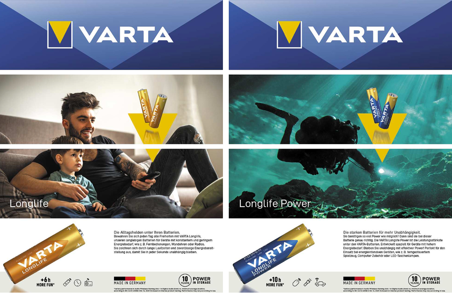 Varta Anwendung